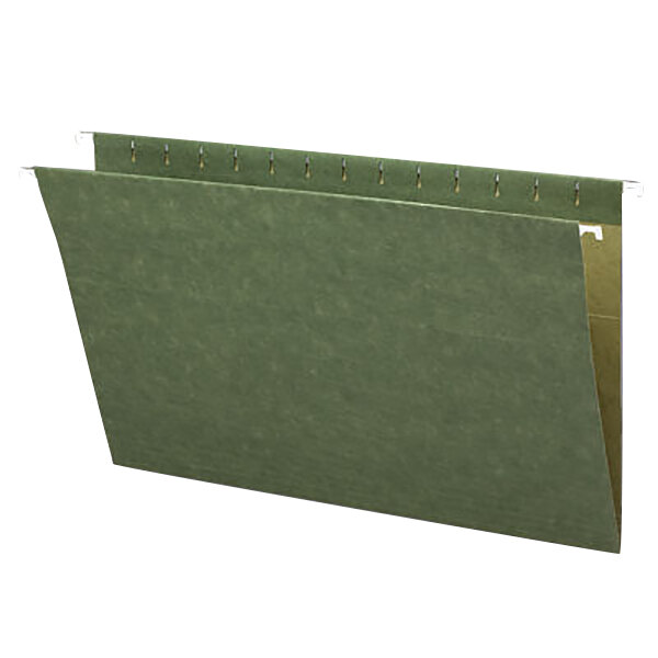 Smead 64110 Legal Size Hanging File Folder No Tabs, Green 25/Box