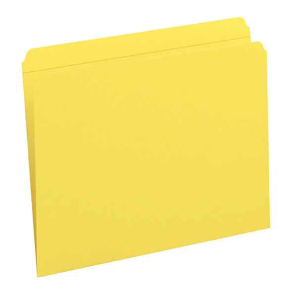 A yellow Smead file folder with a white background.