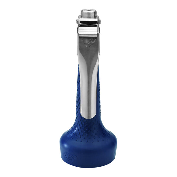 A blue and silver T&S JeTSpray pre-rinse spray valve.