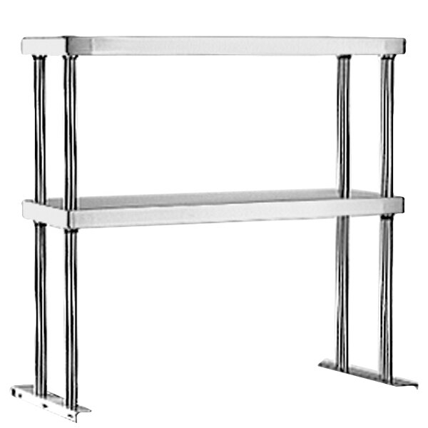 Eagle Group DOS-HT2 Stainless Steel Double Deck Overshelf - 33" x 10"