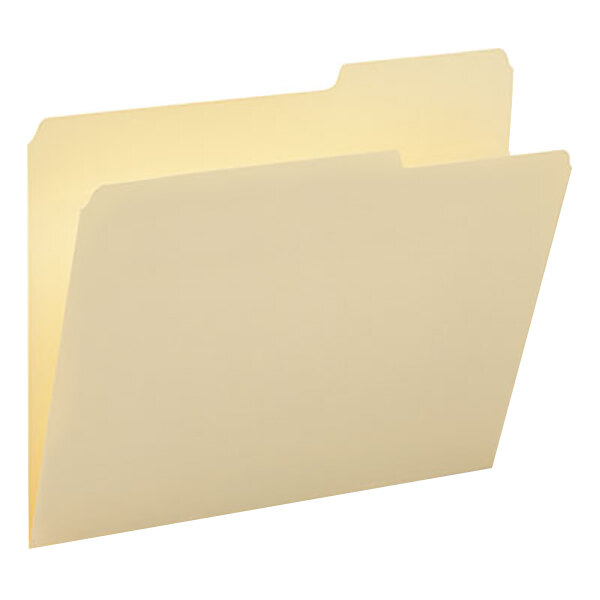 Smead 10385 Letter Size File Folder Guide Height with 2/5 Cut Right Tab, Manila 100/Box