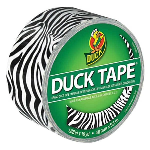 Duck Tape 1398132 1 7/8" x 10 Yards Colored Zebra Duct Tape