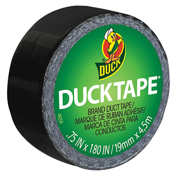 Duck Tape 282309 Ducklings 3/4 inch x 5 Yards Black Duct Tape