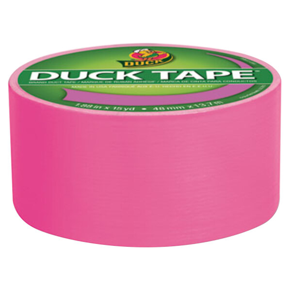 Pink Duct Tape Duck Tape 1265016 1 7/8" x 15 Yards Colored Neon Pink