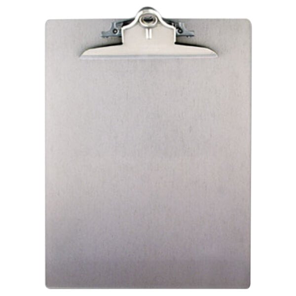 Saunders 22517 1" Capacity 12" x 8 1/2" Silver Recycled Aluminum Clipboard