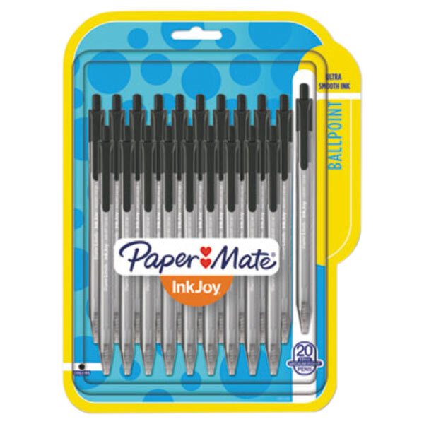Paper Mate 1951395 InkJoy 100 RT Black Ink with Black Barrel 1mm