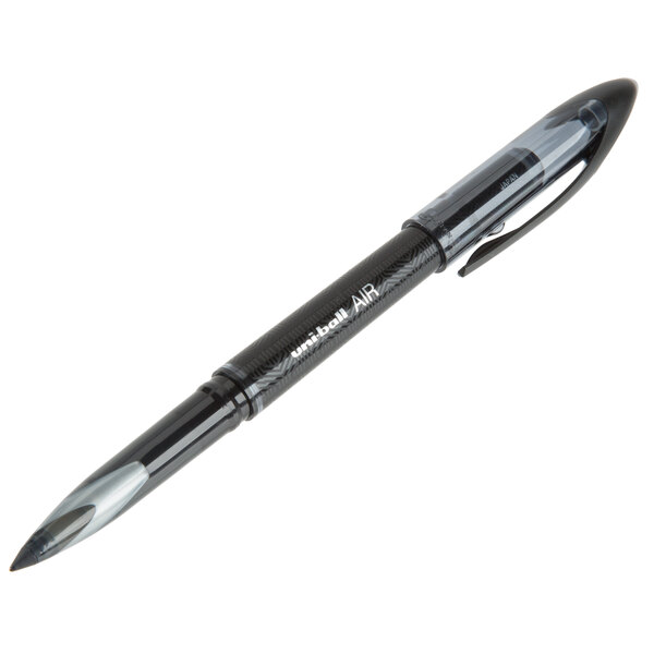 UniBall 1927631 Air Black Ink with Black Barrel 0.7mm Roller Ball