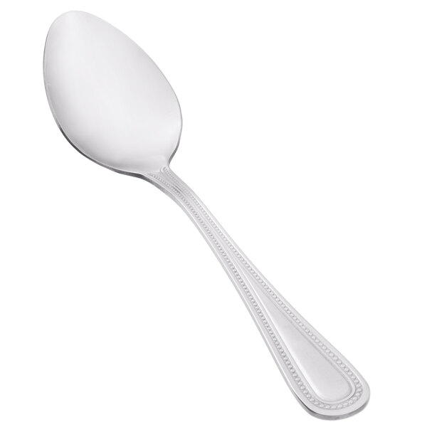 Choice Milton 7 1/2" 18/0 Stainless Steel Medium Weight Dinner / Dessert Spoon 12/Case