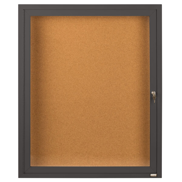 Aarco DCC3630RBA 36" x 30" Enclosed Hinged Locking 1 Door Bronze