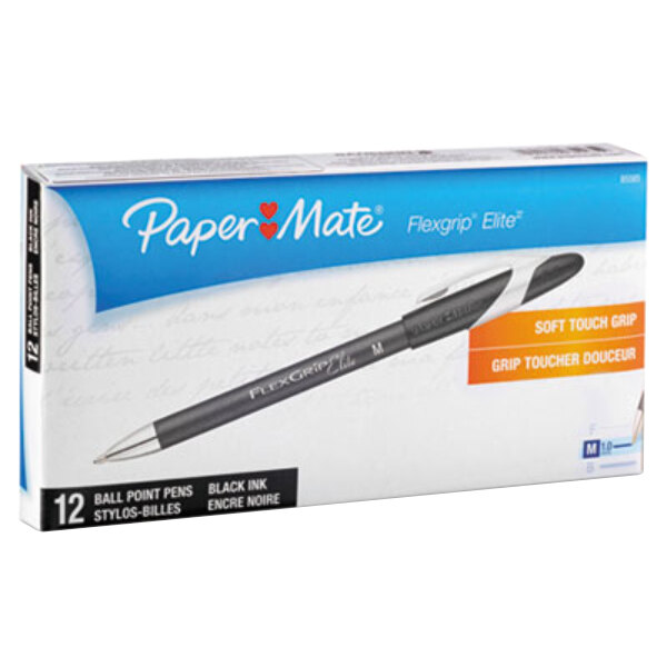 Paper Mate 85585 FlexGrip Elite Black Ink with Black Barrel 1mm