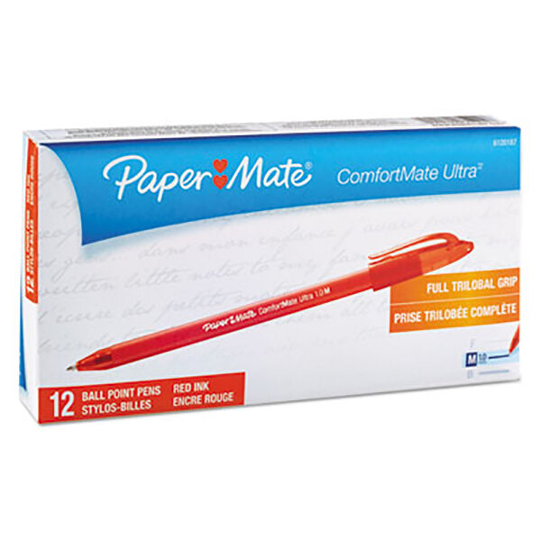 Paper Mate Red Pens, Ballpoint 12/Pack staurantStore