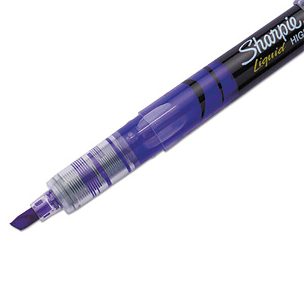 Sharpie 1754469 Accent Liquid Fluorescent Purple Chisel Tip Pen Style