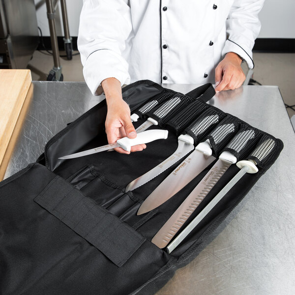 DexterRussell 20153 SofGrip 7Piece White Handle Cutlery Set