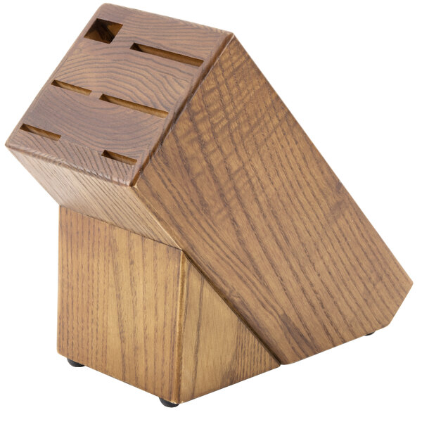DexterRussell 20332 Traditional Slant Wooden Knife Block