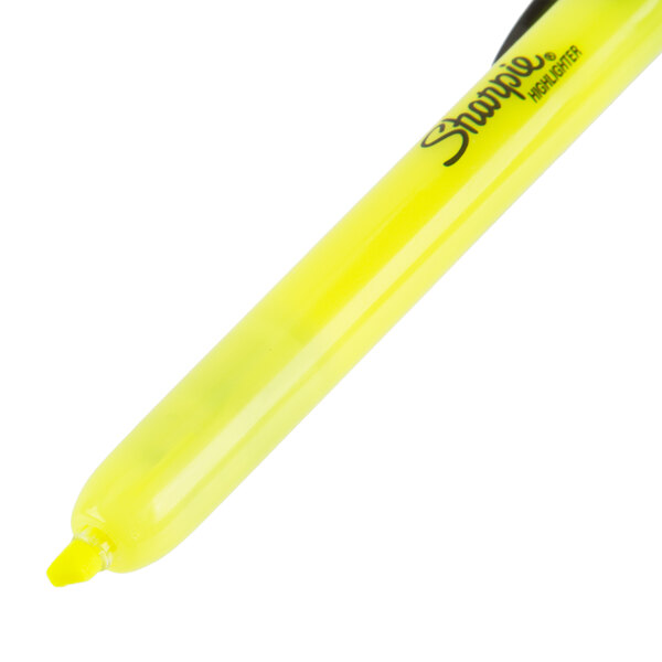 Sharpie 28025 Accent Fluorescent Yellow Chisel Tip Retractable