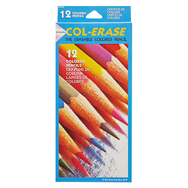 Prismacolor 20516 ColErase 12 Assorted Woodcase Barrel 0.7mm Soft Lead