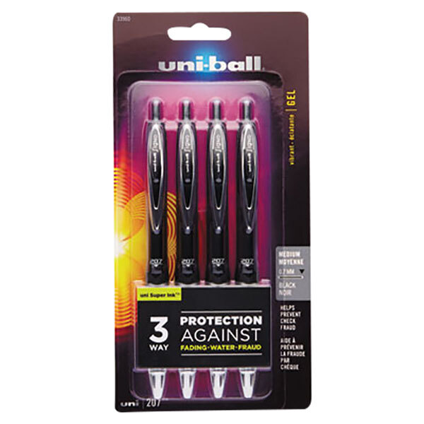 Uni-Ball 207 Gel Pen 12 Pack - 1.0mm Bold Black Pennen, Gel Ink School Pennen - Schoolbenodigdheden, Leraar Pennen, Journaling Pennen - Terug naar School