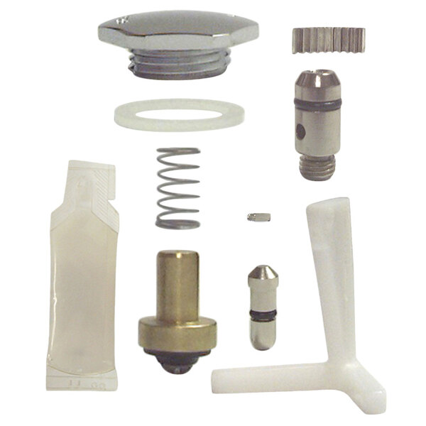 A Fisher stainless steel glass filler repair kit with metal parts.