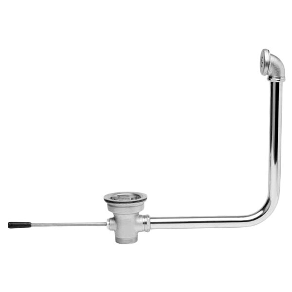 Fisher 24783 Lever Handle Waste Valve With 3 1 2 Sink Opening 1 1 2 Drain Opening Basket Strainer And Overflow Pipe