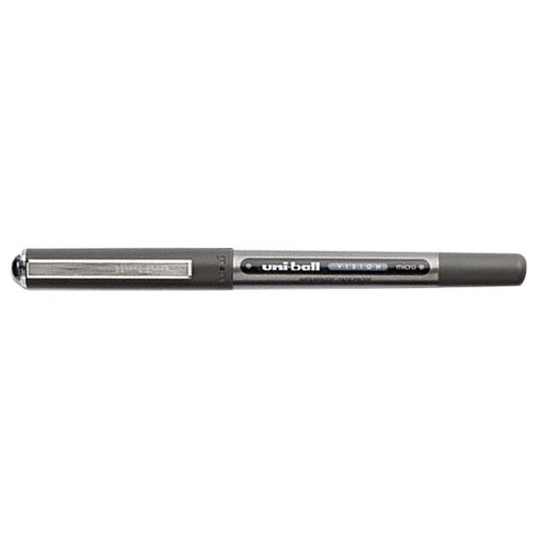 Uni-ball VISION Rollerball Pens - 12 Pack Black Ink, 0.5mm Micro Point
