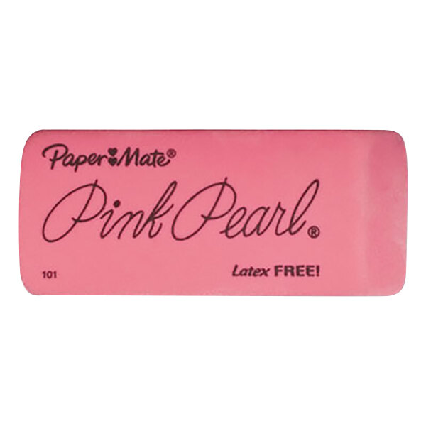 Paper Mate 70501 Large Pink Pearl Eraser 3/Pack