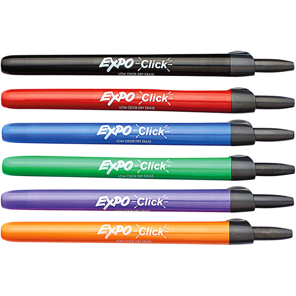 Expo Click DryErase Markers Expo Retractable DryErase Markers