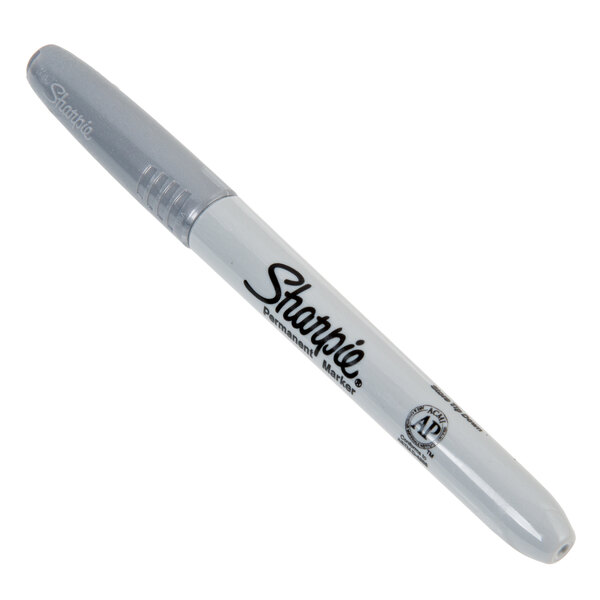 Sharpie 39100 Metallic Silver Bullet Tip Permanent Marker 12/Pack