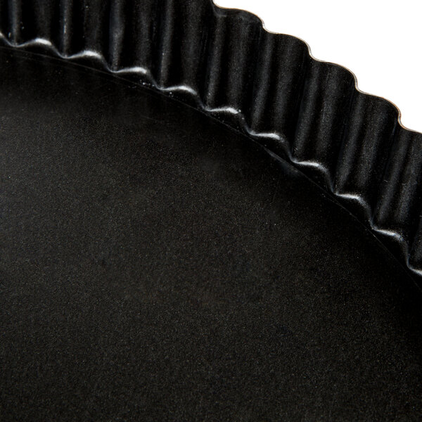 Matfer Bourgeat 332227 Exopan Steel 11" x 1" Fluted NonStick Tart