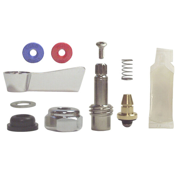 A Fisher stainless steel faucet check stem repair kit.