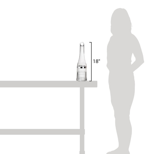 Franmara 9097 Portage Deluxe Customizable 2Piece Portable Acrylic Wine