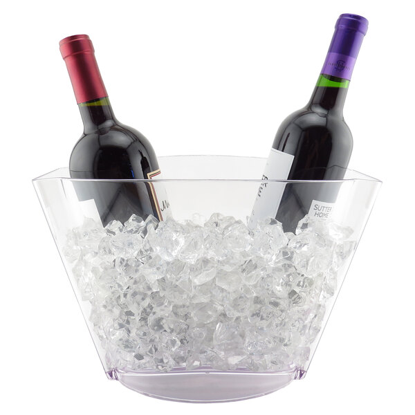 A Franmara Viking double bottle bucket filled with ice and two bottles of wine.