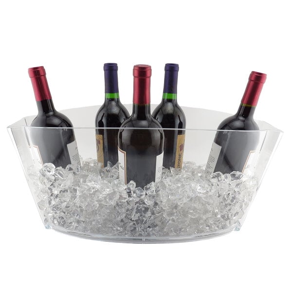 A Franmara Viking long bucket filled with ice and 5 wine bottles.