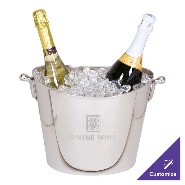 Franmara 9294 Chevalier 9 Qt. Customizable Oval Wine / Champagne Cooler