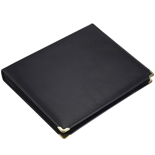 Samsill 15250 Classic Collection Black Zippered Ring Binder with 1 1/2" Round Rings