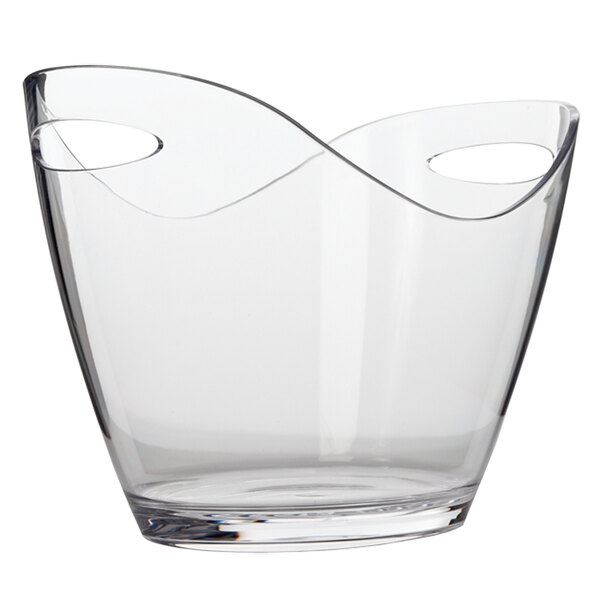 Franmara 9076 3.25 Qt. Small Customizable 2Bottle Clear Acrylic Oval