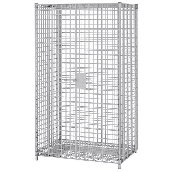 Metro SEC53S-HD Super Erecta Heavy-Duty Mobile Stainless Steel Security Unit - 28 1/16" x 38 1/2" x 62"