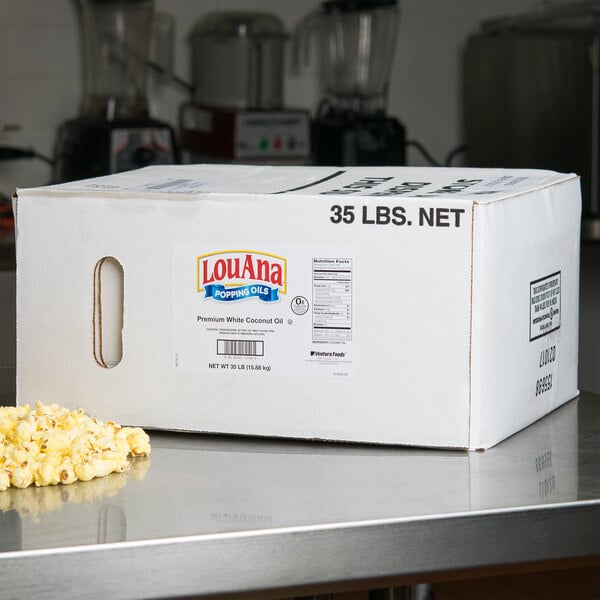 LouAna 35 lb. Bag-in-Box White Coconut Oil