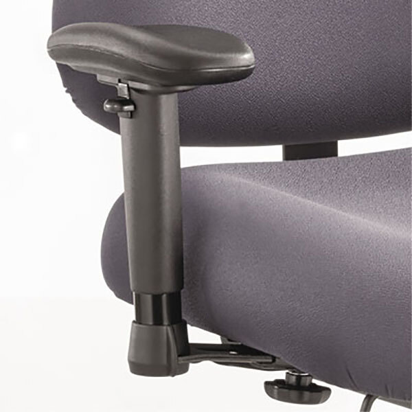 The black adjustable T-pad arms for a Safco Optimus Big and Tall chair.
