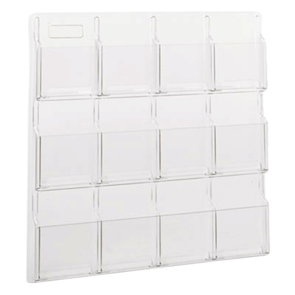 Safco 5610CL Reveal Clear WallMount Display Rack 30