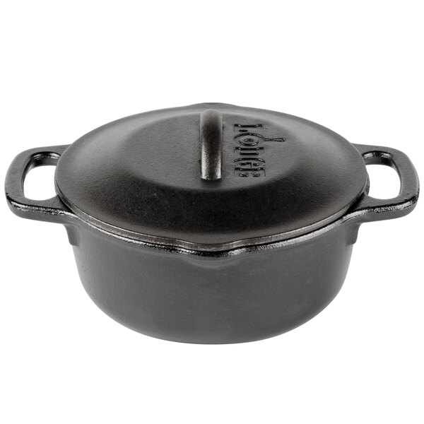 Lodge L1SP3 1 Qt. PreSeasoned Cast Iron Dutch Oven
