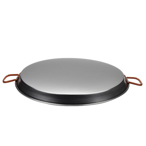 Matfer Bourgeat 071050 27 1/2" Polished Steel Paella Pan