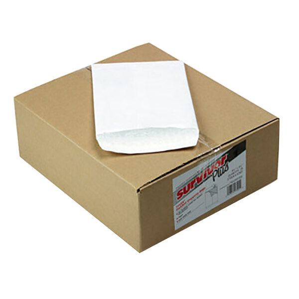 Survivor R7501 Tyvek® 6 1/2" x 9 1/2" White Air Bubble Mailer - 25/Box