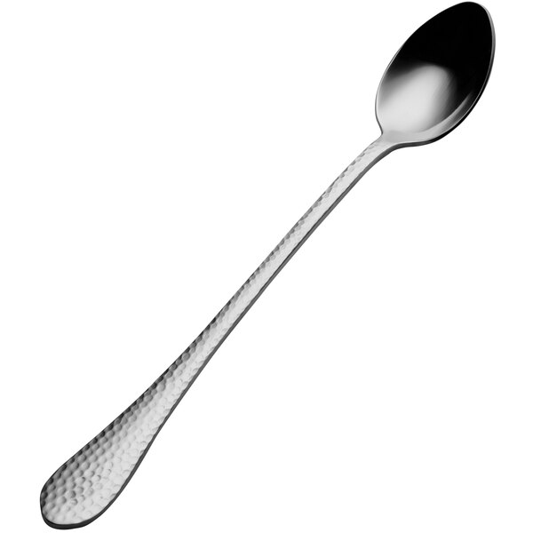 A Bonsteel iced tea spoon with a silver handle.