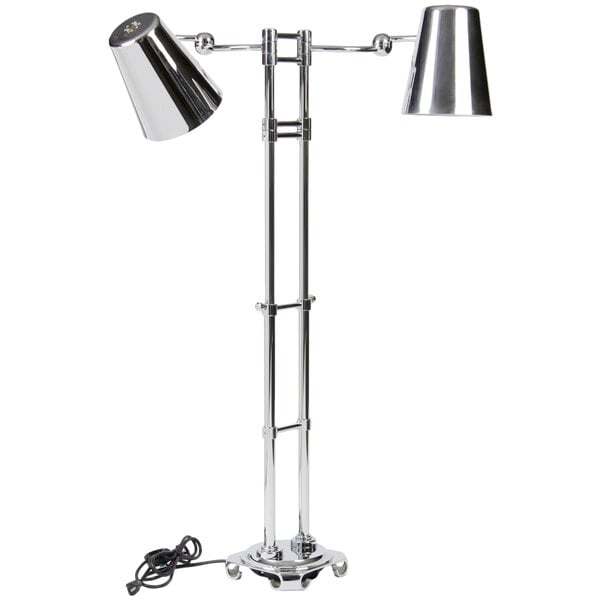 Bon Chef 9684H Adjustable Height Dual Bulb Freestanding Heat Lamp High Stand
