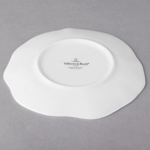 Villeroy & Boch 1640332660 Blossom 6 3/4" White Bone Porcelain Flat