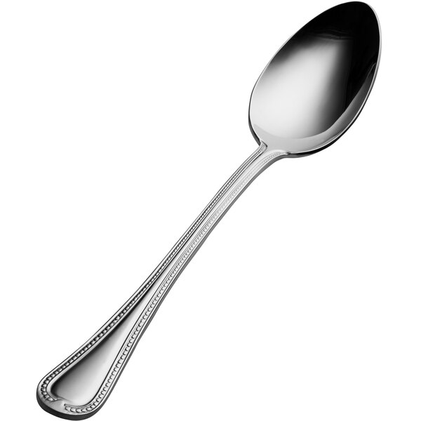 A Bon Chef stainless steel table/serving spoon with a silver handle and spoon.