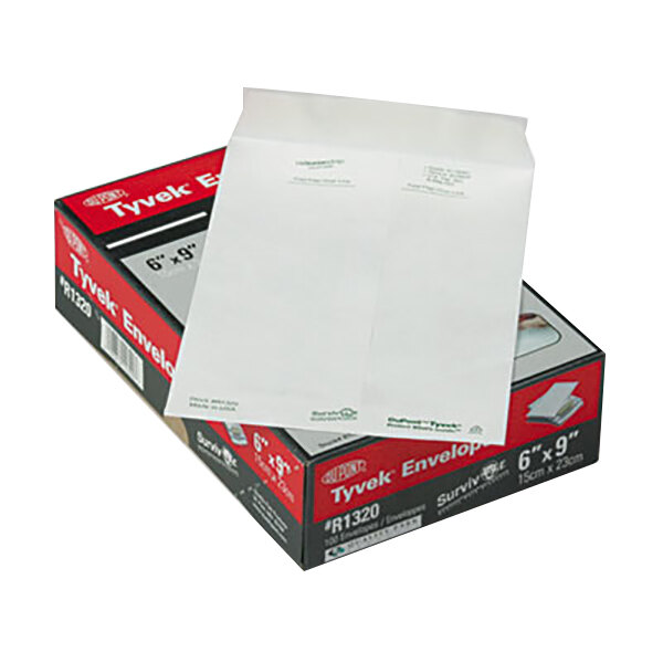 Survivor R1320 Tyvek® #55 6" x 9" White Mailer - 100/Box