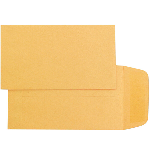 Brown Kraft Quality Park Coin Envelopes 2-1/4" x 3 1/2" Box Of 500 Gummed 