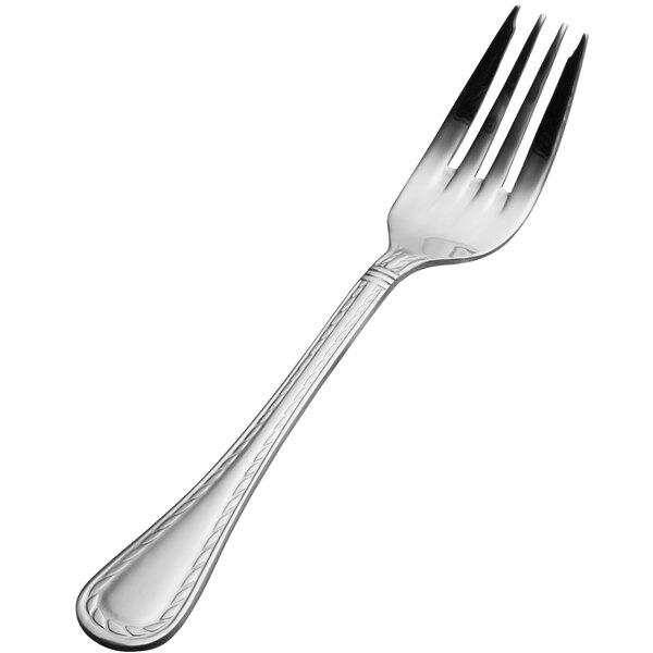 A Bon Chef Bonsteel salad/dessert fork with a silver handle.