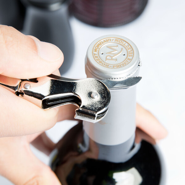 Pulltap's Original Customizable Waiter's Corkscrew with Black Handle